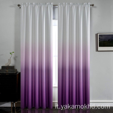 Tende Ombre viola con tasca per asta